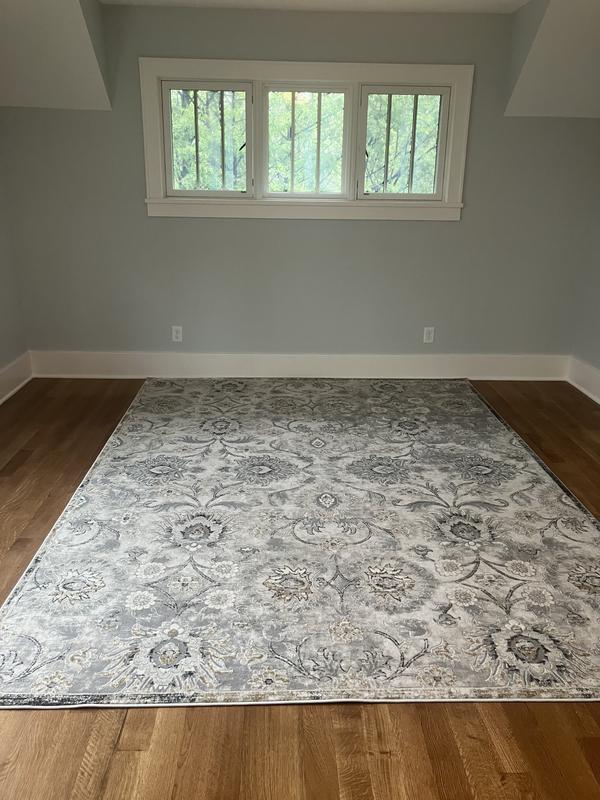 allen + roth Delft 8 X 10 (ft) Gray Indoor Medallion Area Rug 236799 at ...