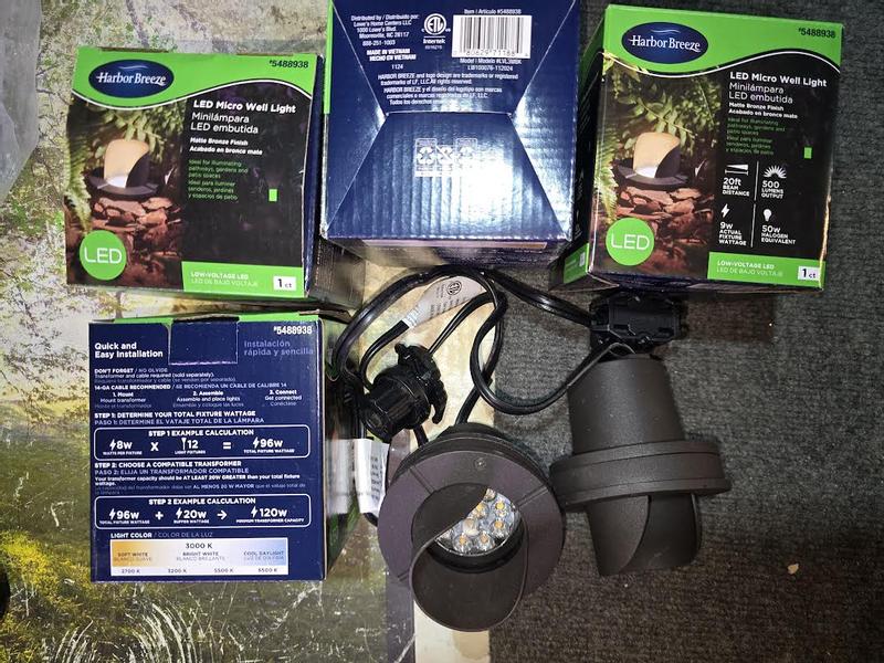 ミライグリッシュ（フルセット） Harbor Breeze 500-Lumen 9-Watt Specilaty Textured Bronze Low