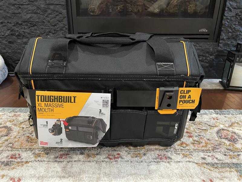 ToughBuilt - Large Massive Mouth 16” Tool Bag - Pro Grade Quality  Construction - (TB-CT-62-16A)