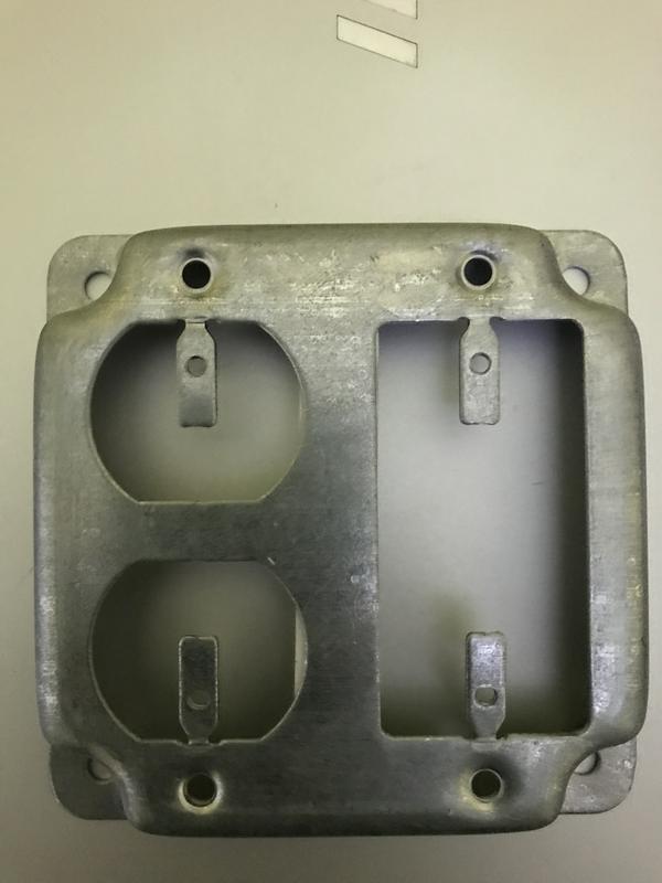 thumbnail image 2 of Raco 809C 4\" Square 2 GFCI Exposed Work Cover -  2 of 13