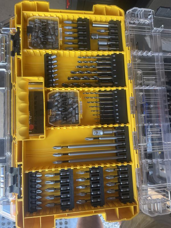 DEWALT TOUGH GRIP Screwdriver Bit Set 120 -Piece in the Screwdriver ...