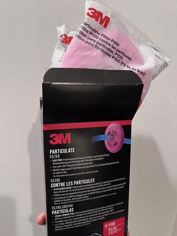 3M 2-Pack Pink Disposable P100 Sanding Cartridge/Filter R-2091 at