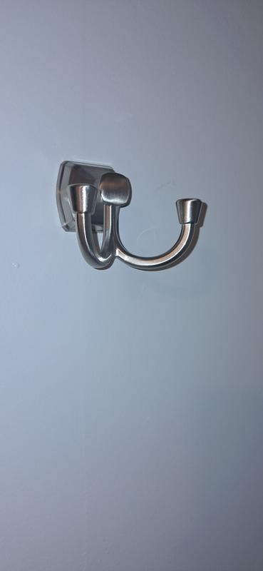 Delta Flynn Brushed Nickel Double Wall Mount Towel Hook FLY35-DN