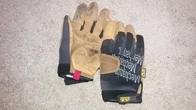 Mechanix Wear: Material4X Padded Palm Synthetic Leather Work Gloves -  Impact Protection, Absorbs Vibration (Large, Brown/Black) : :  Tools & Home Improvement