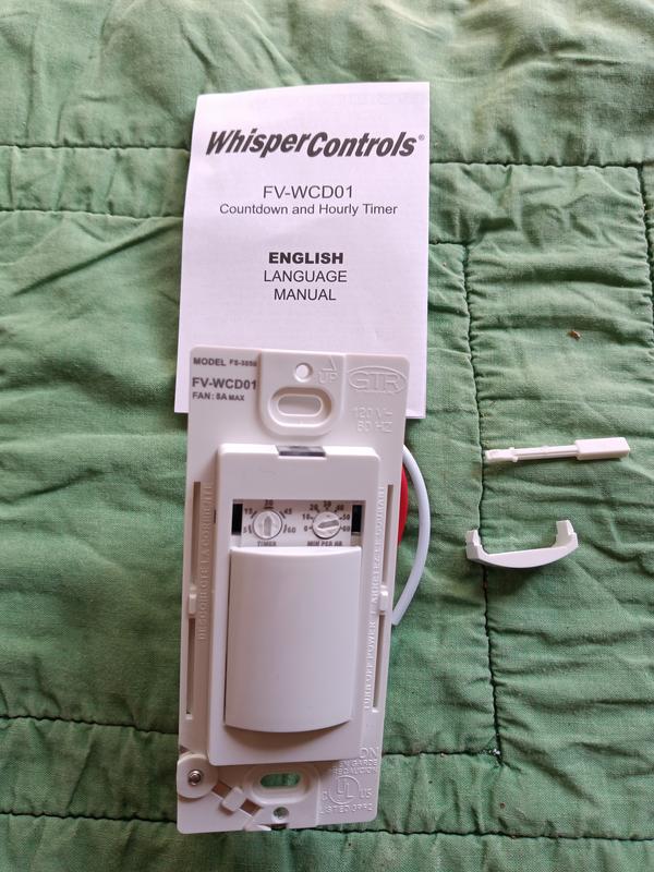 Panasonic Polypropylene Bath Fan Switch FV-WCD01-W at Lowes.com