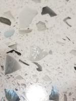 Curava Arctic Recycled Glass Kitchen Countertop Sample At Lowes Com