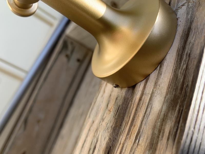 Franklin Brass Voisin Satin Gold Double-Hook Wall Mount Towel Hook
