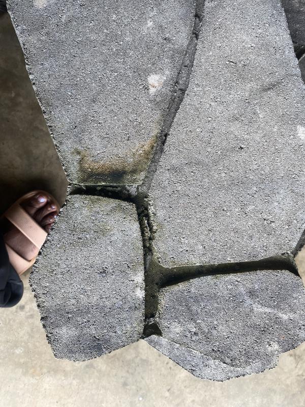 Oldcastle 24-in L x 13-in W x 2-in H Irregular Sable Concrete