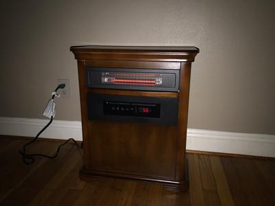 Duraflame Up to 1500-Watt Infrared Cabinet Indoor Electric Space Heater  with Thermostat and Remote Included at Lowes.com