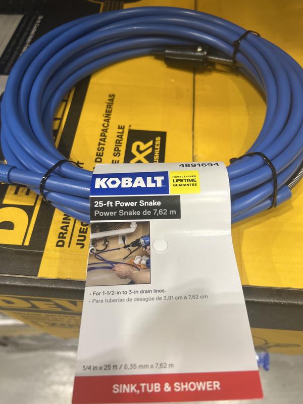 Kobalt 1/4-in x 25-ft High Carbon Wire Hand Auger for Drain in the Hand  Augers department at