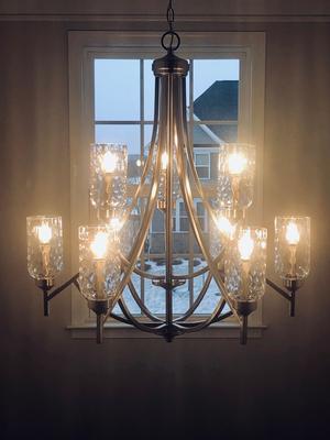 Allen roth 5 on sale light chandelier