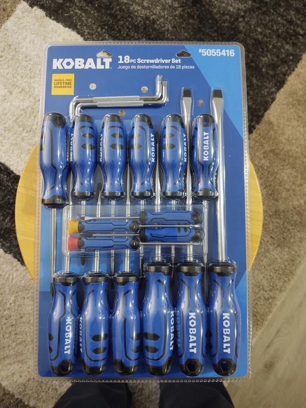 Kobalt 18-Piece Plastic Handle Magnetic Assorted Screwdriver Set