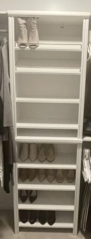 ClosetMaid BrightWood 25-in x 10-in x 13.8-in Ash Shoe Storage in the Wood  Closet Accessories department at