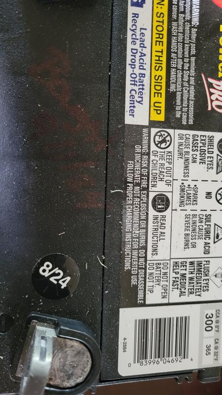 Sure Power 12V 230 CCA Mower Battery, Maintenance-Free