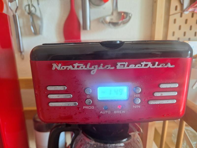 Nostalgia RCOF120 Retro Series 12-Cups Programmable Coffee Maker b