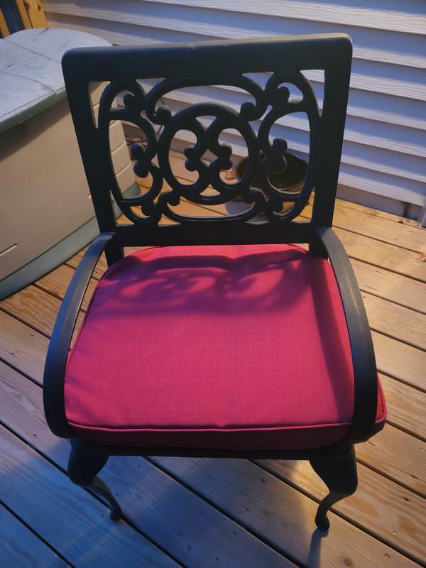 Style Selections Lola 18-in x 21-in Greige Patio Chair Cushion Polyester | 21310S-108B206