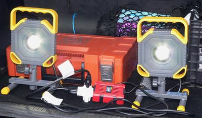 Utilitech 3500-Lumen LED Yellow Plug-in Portable Work Light at