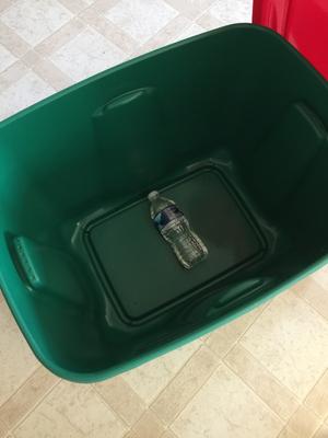 Rubbermaid Clear Zone 18-Gallons (72-Quart) Spinach Green Tote with  Standard Snap Lid at
