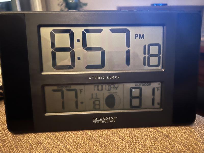 La Crosse Technology Indoor/Outdoor Thermometer and Atomic Clock at