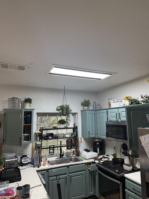 Good Earth Lighting Flat Panel 5 CCT 1-Light 11.89-in Brushed