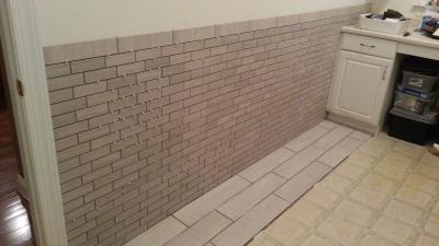 Style Selections Leonia Silver 12-in x 12-in Glazed Porcelain Brick Subway Floor and Wall Tile (0.96-sq. ft/ Piece)