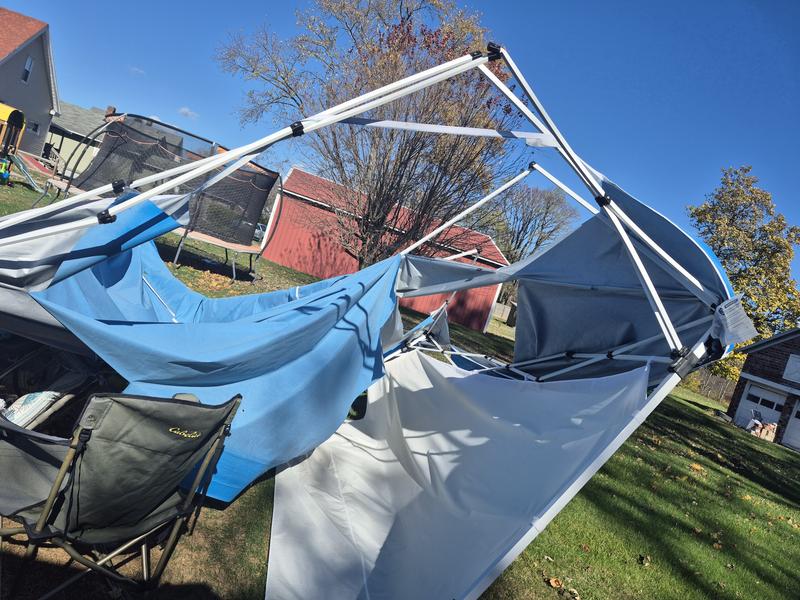 Z-Shade 10-ft x 10-ft Square White Pop-up canopy in the Canopies