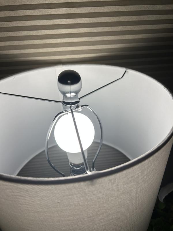 Hastings Home 8-in Blue LED On/Off Switch Table Lamp with Fabric Shade ...