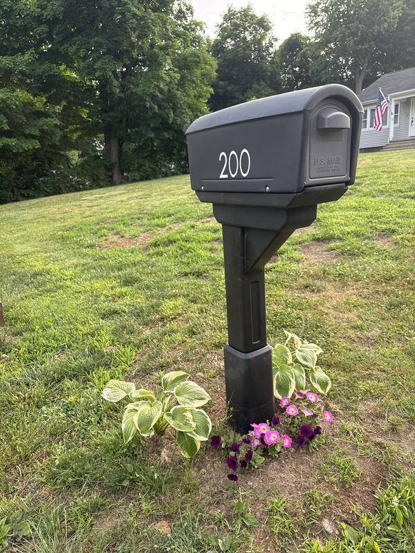 Step2 Post Mount Black Plastic Standard Mailbox 583200 at Lowes.com