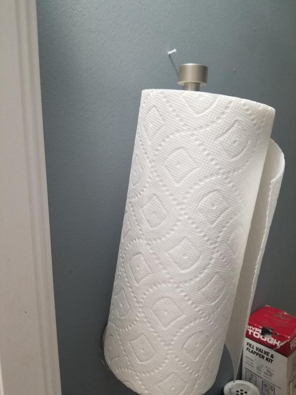 Wall Mount Brushed Nickel Paper Towel Holder 6-Piece H117-Holder