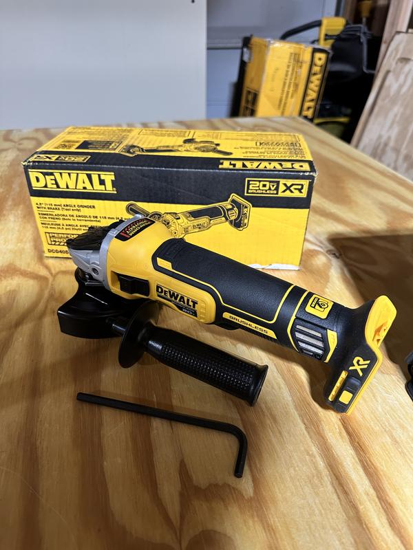 DeWalt 20V Max XR 4-1/2 - 5 in. Brushless Cordless Small Angle Grinder with Power Detect Tool Technology DCG415B