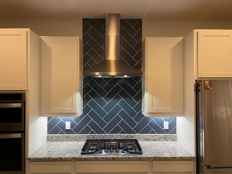 VitaScape Midnight Satin 4-in x 12-in Satin Ceramic Subway Wall Tile (0.38-sq. ft/ Piece)