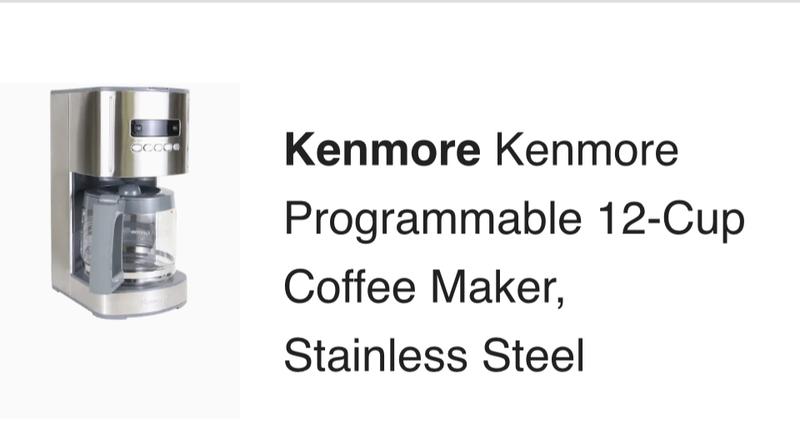 Kenmore Elite Programmable 12-Cup Coffee Maker with Filter