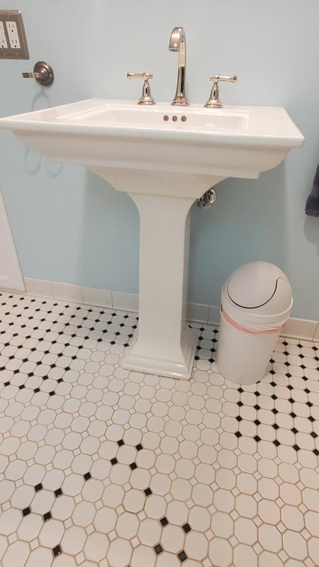 KOHLER Memoirs Fireclay White Pedestal Sink Top (24.5-in x 20.5-in