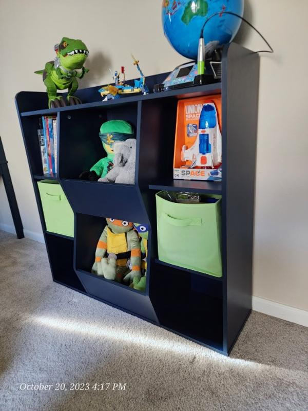 Ameriwood Home Nathan Navy Rectangular Toy Box in the Toy Boxes ...