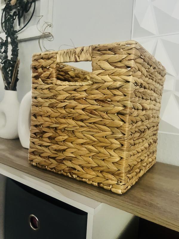 allen + roth Natural Baskets (10.5-in W x 11-in H x 10.5-in D) Natural ...