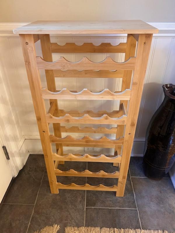 ClosetMaid 28-Bottle Tan Wood Wine Rack 10000-00605 at Lowes.com
