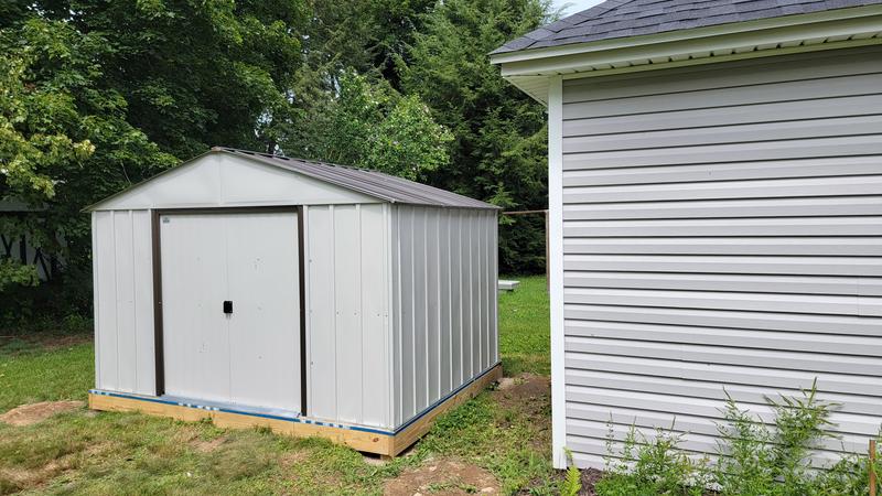 Arrow 10-ft x 8-ft High Point Galvanized Steel Storage Shed in the Metal  Storage Sheds department at