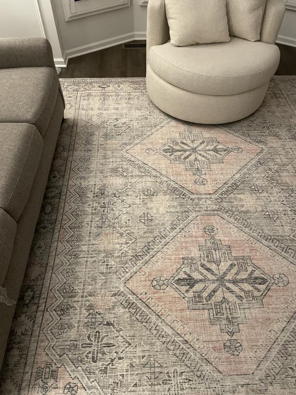 allen + roth Sage Traditional 2 X 3 (ft) Sage Green Indoor Medallion ...