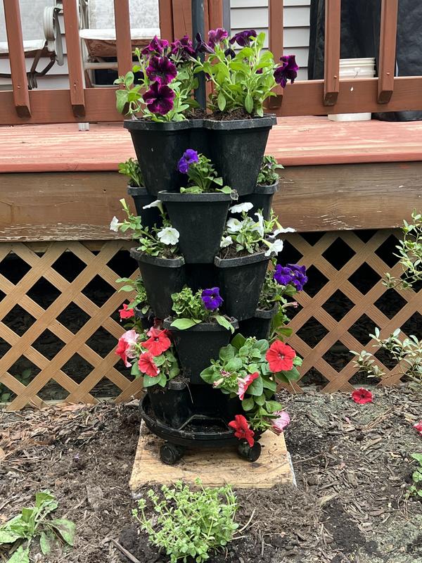 Lowes Vertical Planter Style Selections 11.89 In W Medium Brown Resin