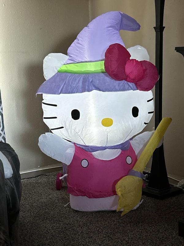 Hello Kitty 3.5-ft Hello Kitty as Witch Inflatable in the Outdoor ...