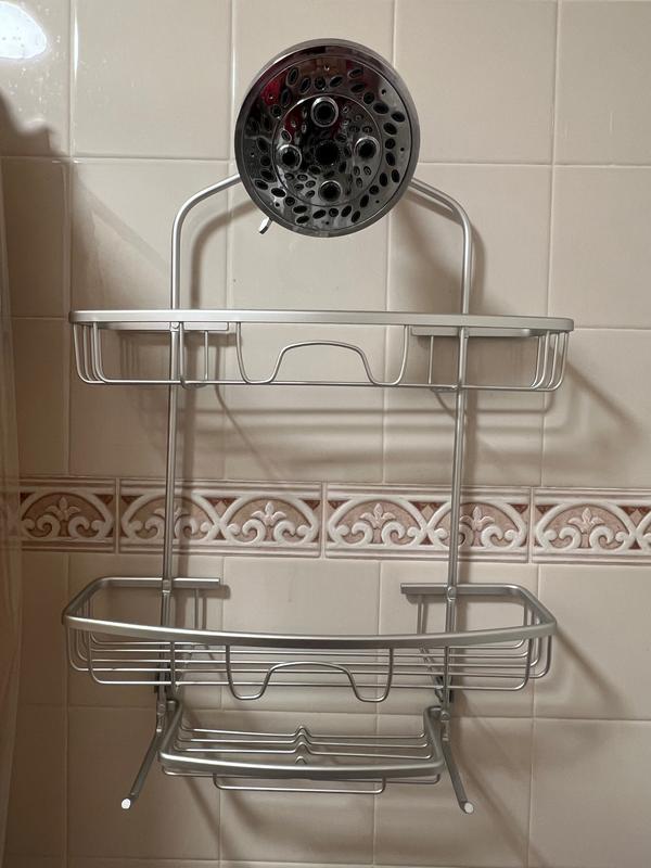 Zenna Home Satin Chrome Aluminum 4-Shelf Hanging Shower Caddy 12.5-in x  5-in x 26.9-in in the Bathtub & Shower Caddies department at
