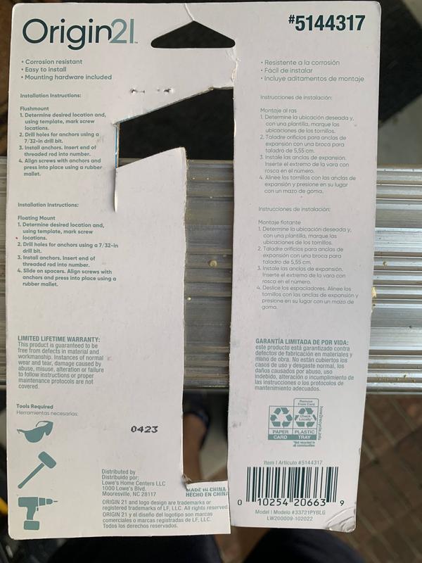 Origin 21 Urbana Park 5-in Gold Number 2 33722PYBLG at Lowes.com