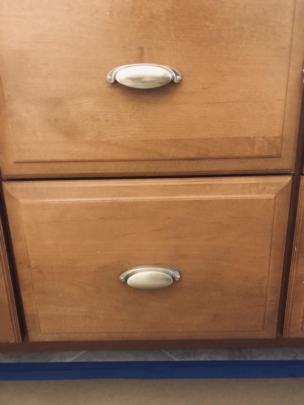 Richelieu Bermondsey 2-1/2-in (64mm) Center to Center Brushed Oil-Rubbed Bronze Oval Cup Drawer Pull