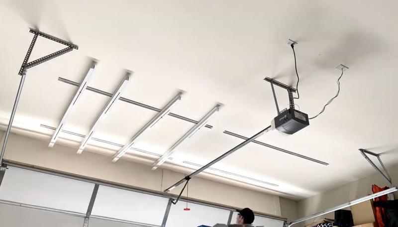 Motorized redcamp overhead garage storage cost