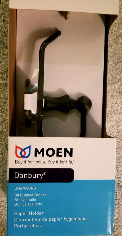 Moen Danbury(Csi) Oil-Rubbed Bronze Wall Mount Single Post Toilet Paper Holder Moen Danbury(Csi) Oil-Rubbed Bronze Wall Mount Single Post Toilet Paper Holder