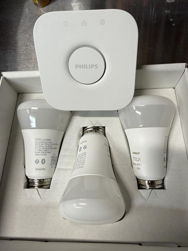 Shop Philips Hue Starter A19 Starter Kit + Light Strip Bundle at