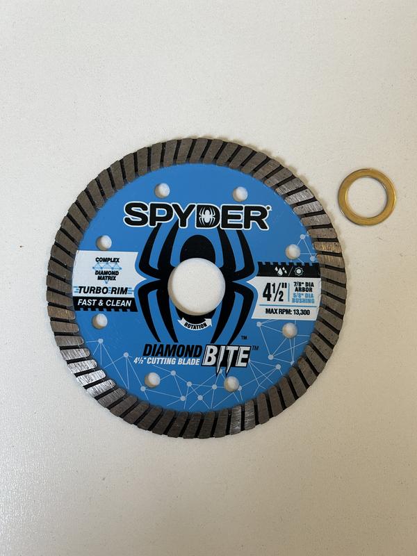 Spyder Diamond Bite 4-1/2-in Wet/Dry Turbo Rim Diamond Saw