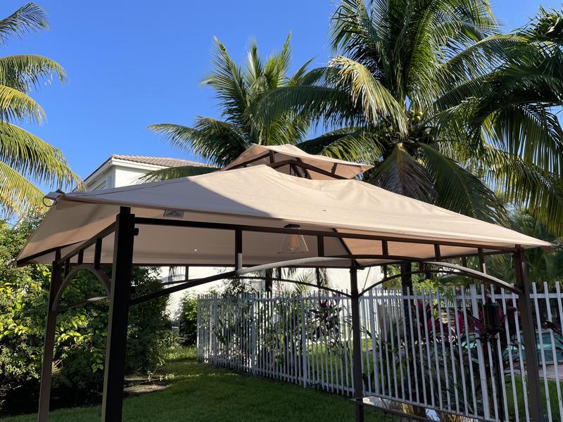 Garden Winds RipLock 350 Beige Canopy Replacement Top in the