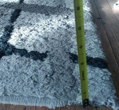 allen + roth Yotta 5 X 8 (ft) Cream Indoor Abstract Area Rug at Lowes.com