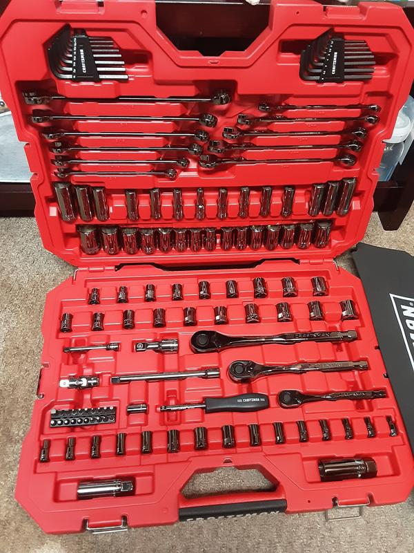 CRAFTSMAN 121-Piece Standard (SAE) and Metric Combination Gunmetal